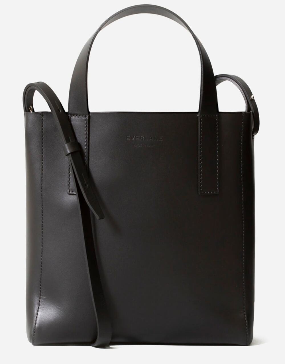 Everlane The Day Tote Mini Tote Crossbody Bag  in Black Leather NWT